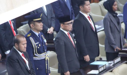 Rektor Unhan RI Hadiri Pelantikan Anggota DPR, DPD, dan MPR RI 2024-2029 Bersama Kadet Mahasiswa.