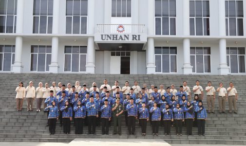 Sivitas Akademika Unhan RI Gelar Upacara Peringatan Ulang Tahun ke-53 KORPRI Tahun 2024.