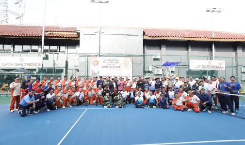 Rektor Unhan RI Hadiri Pembukaan Pertandingan Tenis lapangan Piala Menhan RI