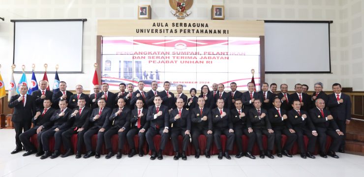 Rektor Unhan RI Pimpin Pengangkatan Sumpah, Pelantikan, Serah Terima Jabatan, Pindah Satuan, Pengangkatan Dosen Tetap Unhan RI dan Purna Tugas Pejabat Eselon I, II, dan III dilingkungan Unhan RI