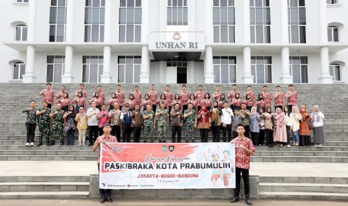 Unhan RI Menerima Kunjungan Paskibraka Indonesia Kota Prabumulih Provinsi Sumatera Selatan TA.2024.