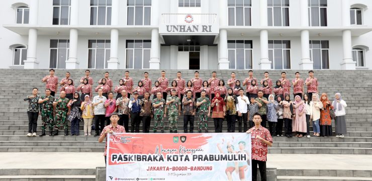 Unhan RI Menerima Kunjungan Paskibraka Indonesia Kota Prabumulih Provinsi Sumatera Selatan TA.2024.