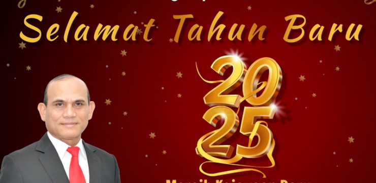 Rektor Universitas Pertahanan Republik Indonesia Letnan Jenderal TNI (Purn.) Jonni Mahroza, S.I.P., M.A., M.Sc., Ph.D., beserta seluruh Civitas Akádemika Unhan RI mengucapkan “Selamat Tahun Baru 2025, Meraih Kejayaan Baru, Membangun Negeri yang Lebilh Kuat”.