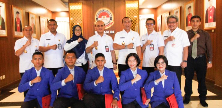 Rektor Unhan RI Menerima Laporan Persiapan Keberangkatan Kadet Mahasiswa Unhan RI ke Rabdan Academy, UEA