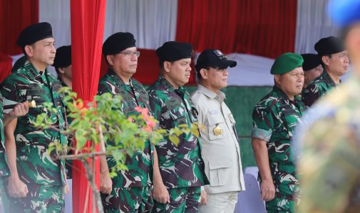 Rektor Unhan RI Hadiri Upacara Penetapan Komcad Matra Darat Tahun 2025
