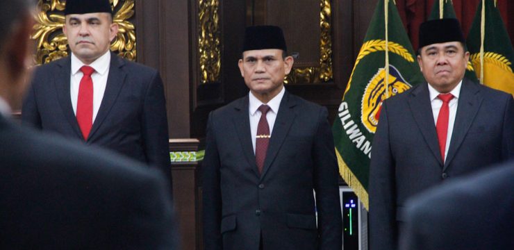 Rektor Unhan RI Hadiri Kegiatan Menhan RI Melantik Pejabat Deputi Dewan Pertahanan Nasional 