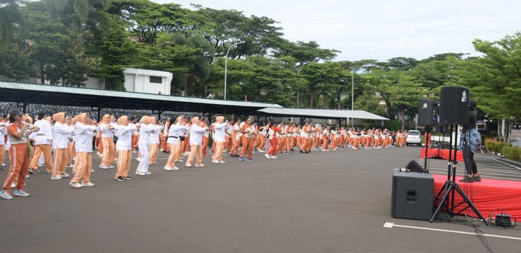 UNHAN RI Gelar Apel Pagi Gabungan, Olahraga Bersama, dan Bazar Menjelang Ramadan