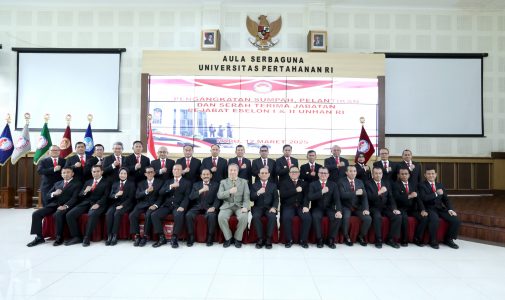 Rektor Unhan RI Pimpin Pelantikan Pejabat Eselon I dan II Serta Pelepasan Dosen Purna Tugas.