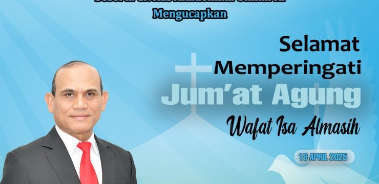 Rektor Universitas Pertahanan RI beserta seluruh Civitas Akademika Unhan RI mengucapkan Selamat Memperingati Jumat Agung Wafat Isa Almasih 18 April 2025