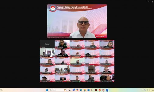 Rektor Unhan RI Pimpin Rapat Evaluasi Beban Kerja Dosen Semester Ganjil TA 2024/2025.