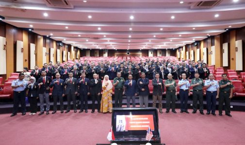 Unhan RI Menerima Kunjungan Delegasi Malaysian Command and Staff Course Joint.