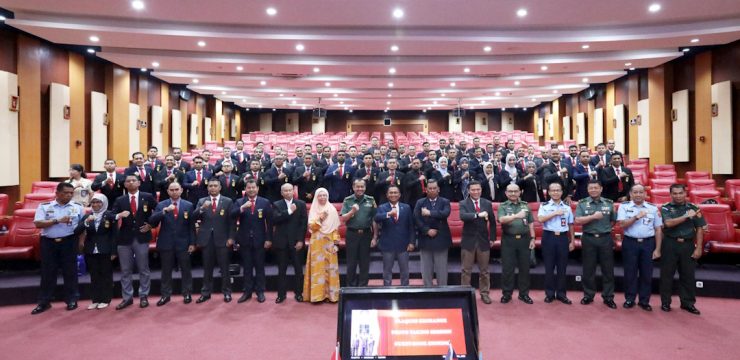 Unhan RI Menerima Kunjungan Delegasi Malaysian Command and Staff Course Joint.