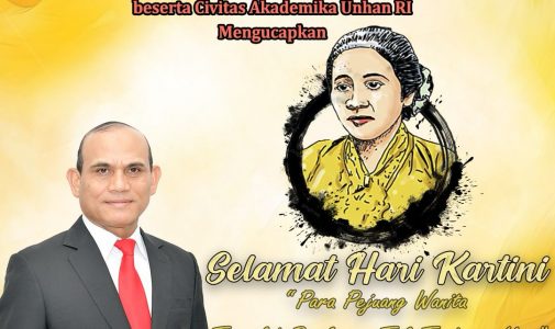 Rektor Universitas Pertahanan Republik Indonesia beserta Civitas Akademika Unhan RI mengucapkan Selamat Hari Kartini