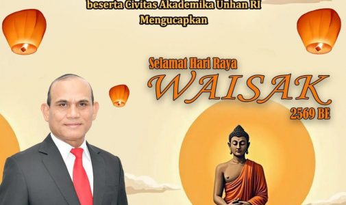 Rektor Universitas Pertahanan Republik Indonesia beserta seluruh sivitas akademika mengucapkan: Selamat Hari Raya Tri Suci Waisak 2569 BE / 2025