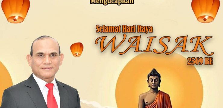 Rektor Universitas Pertahanan Republik Indonesia beserta seluruh sivitas akademika mengucapkan: Selamat Hari Raya Tri Suci Waisak 2569 BE / 2025