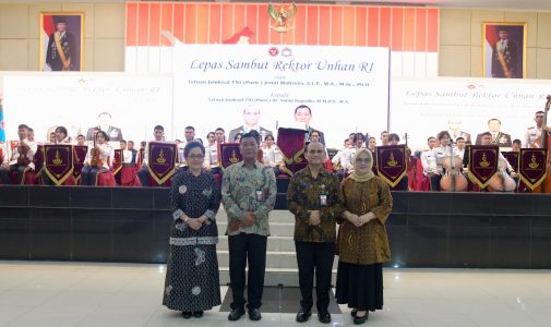 Unhan RI Gelar Acara Lepas Sambut Rektor Unhan RI: Pelepasan Rektor ke-8 dan Penyambutan Rektor ke-9.