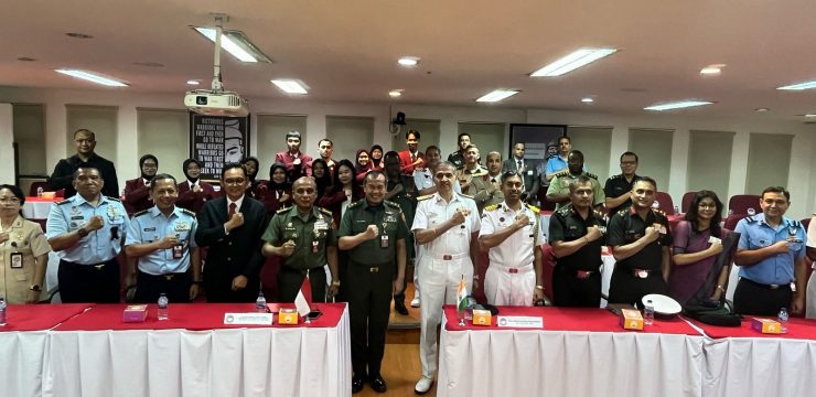 Unhan RI Terima Kunjungan Delegasi National Defence College India, Gelar Kuliah Bersama Bahas Perspektif Keamanan Maritim Indonesia