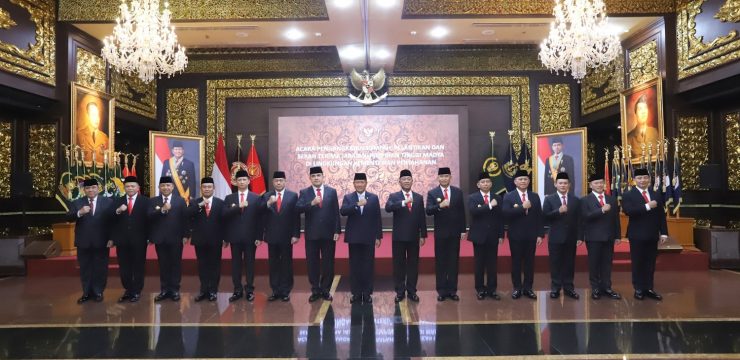Rektor Unhan RI Hadiri Sertijab Pejabat Eselon I Kementerian Pertahanan RI