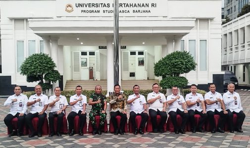 Rektor Unhan RI Sambut Wamenhan RI dan Kepala Bacadnas dalam Peninjauan Fasilitas Strategis Badan Cadangan Nasional.