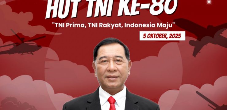 Rektor Universitas Pertahanan Republik Indonesia serta Civitas Akademika Unhan RI mengucapkan, Selamat Memperingati HUT TNI ke 80