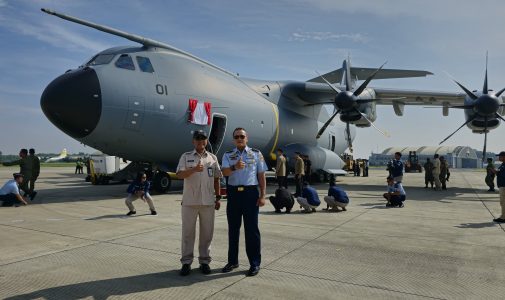 Rektor Unhan RI Hadiri Agenda Presiden Republik Indonesia, Jenderal TNI (Purn.) Prabowo Subianto, dalam Penyerahan Pesawat Airbus A400M kepada Panglima TNI.