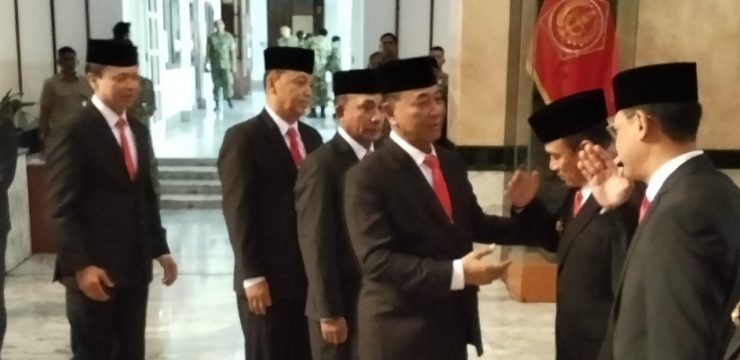 Rektor Unhan RI Hadiri Sertijab Pejabat Eselon I Kementerian Pertahanan RI.