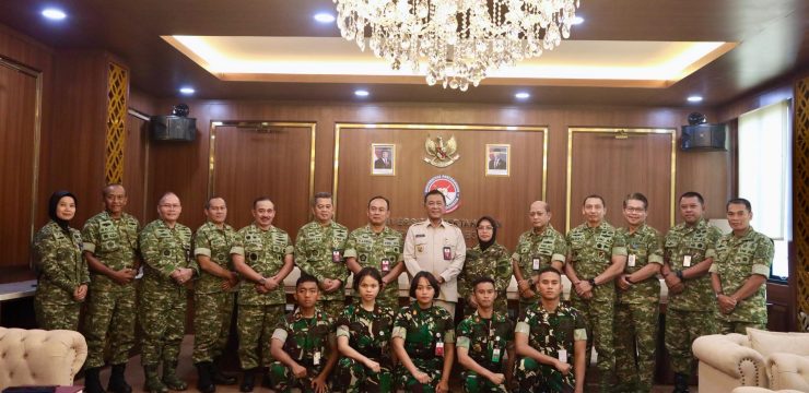 Rektor Unhan RI Terima Kadet FMIPAM dan FTTP Peserta Program Student Exchange Rabdan Academy Uni Emirat Arab (UEA)