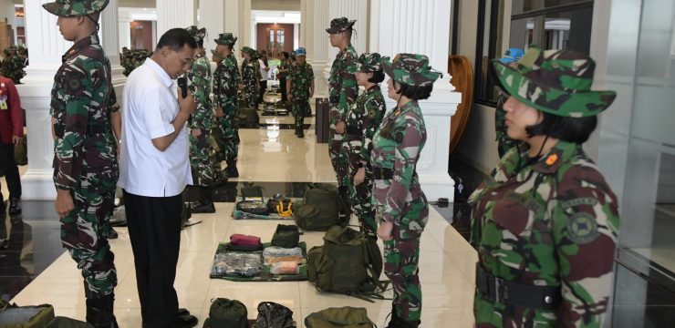Rektor Unhan RI Beserta Jajaran Pimpinan Unhan RI Laksanakan Pengecekan Kesiapan Kadet Mahasiswa Cohort 3 Unhan RI untuk Pelaksanaan Latsitardanus XLVI 2026.