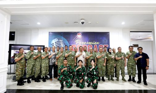 Rektor Unhan RI Resmikan Podcast Unhan RI sebagai Media Komunikasi Strategis Pendidikan Tinggi Pertahanan