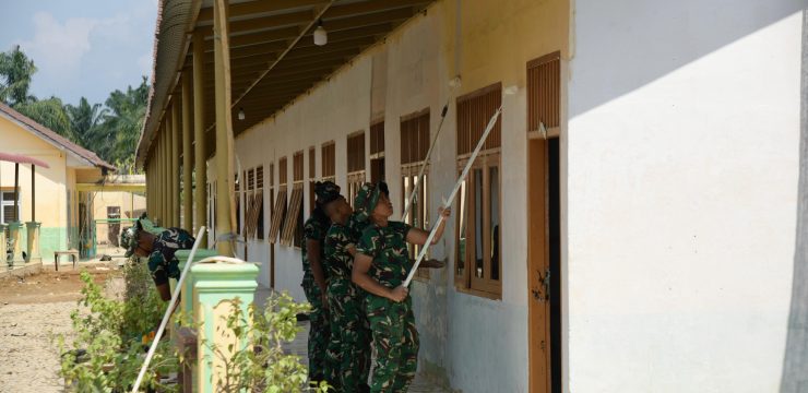 Kadet Unhan RI dan Taruna TNI–Polri Laksanakan Pembersihan dan Trauma Healing di Aceh Tamiang