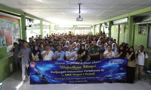 Unhan RI Gelar Sosialisasi Pendidikan Tinggi Bidang Pertahanan dan Wawasan Kebangsaan bagi Siswa SMA Negeri 1 Pemali dan SMA Negeri 1 Sungailiat