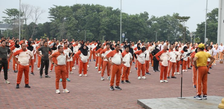 Rektor Unhan RI Selenggarakan Olahraga Bersama dan Bazar Menjelang Ramadan